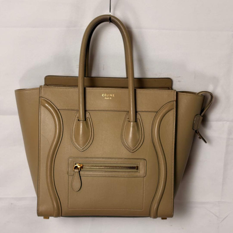 Celine Luggage Micro Shopper Tote Bag Drew Color Leather