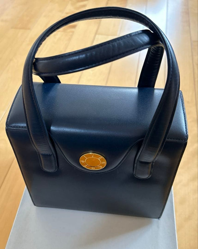 Givenchy Handbag Shoulder Bag Dark Blue Leather