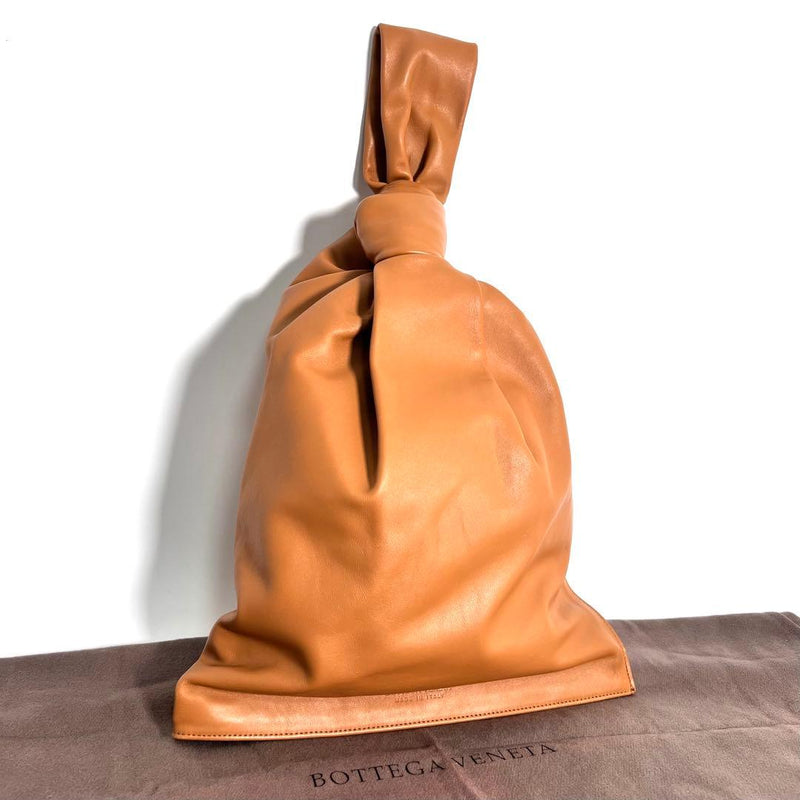 Bottega Veneta The Twist Handbag Clutch Bag Brown Leather