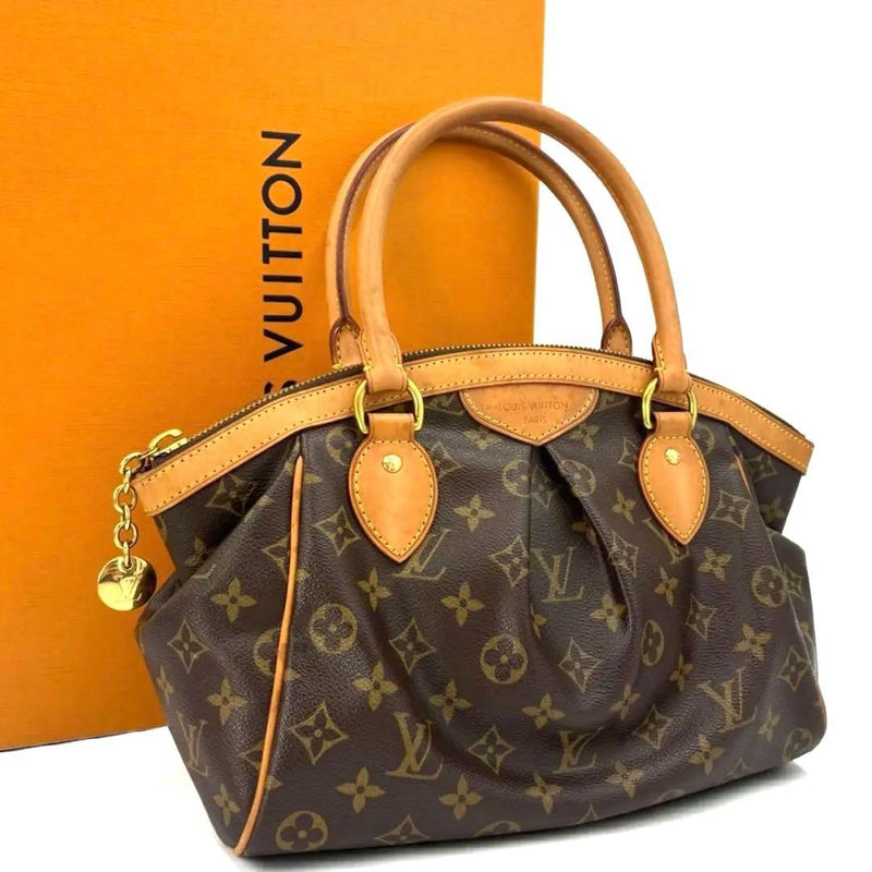 Louis Vuitton Monogram Tivoli Pm M40143 Handbag Brown Pvc Leather