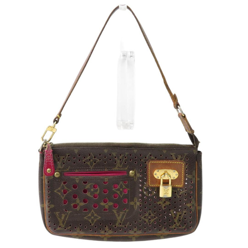 Louis Vuitton Perforated Pochette Accessoires M95183 Handbag Monogram Brown
