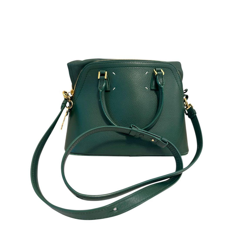 Maison Margiela 5AC Shoulder Handbag Green Leather