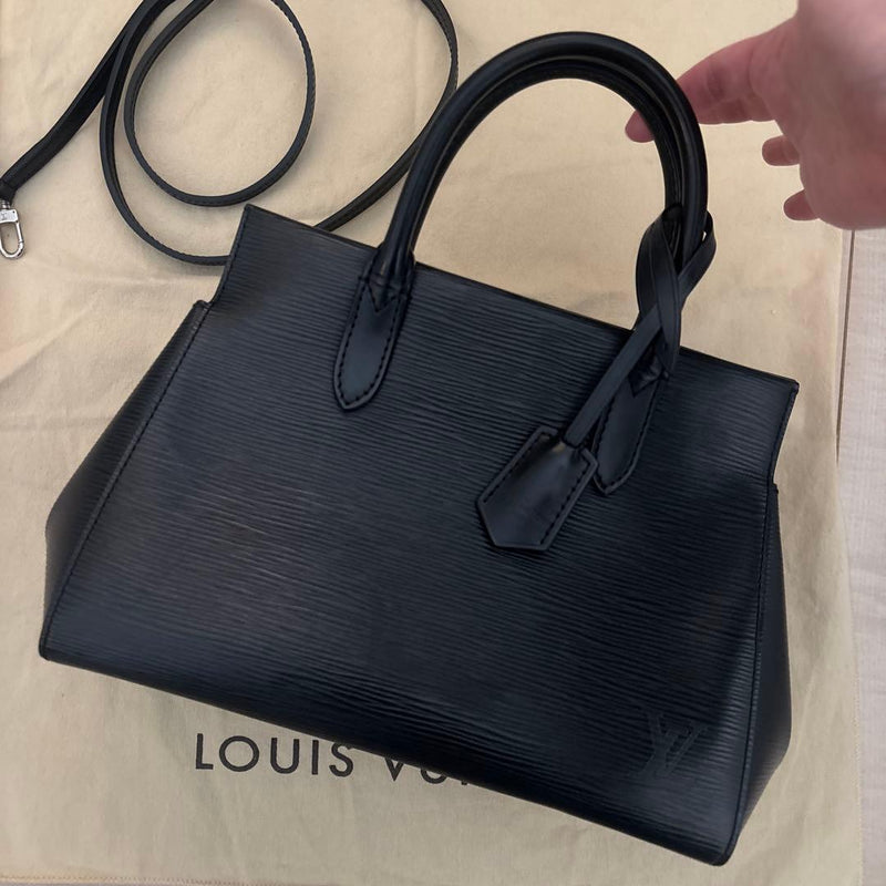 Louis Vuitton Marly Bb Epi Leather Handbag Black Gold Hardware