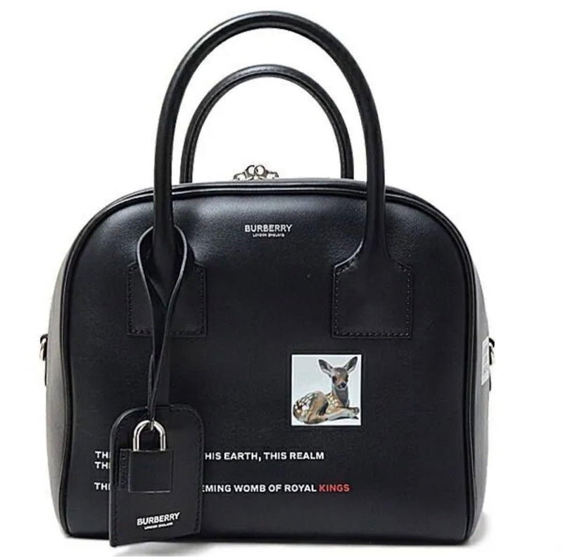 Burberry Handbag Shoulder Bag Tote Leather Canvas