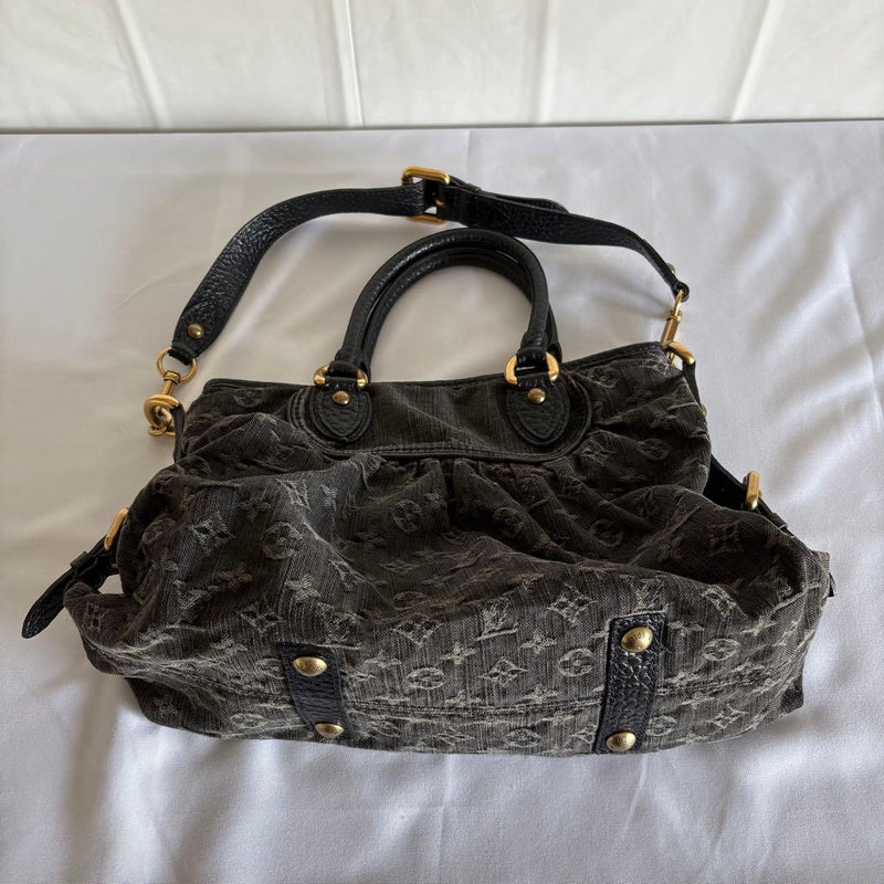 Louis Vuitton Monogram Denim Neo Cavi Gm Handbag Noir