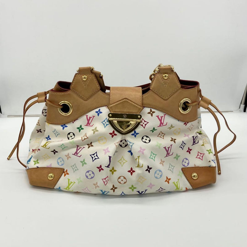 Louis Vuitton Ursula Monogram Multicolore Handbag White Gold Hardware