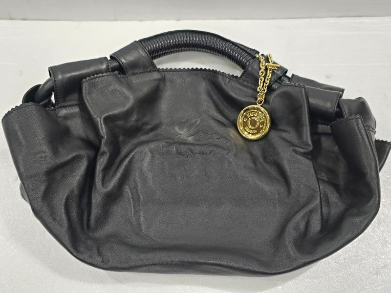 Loewe Nappa Aire Handbag Tote Black Leather