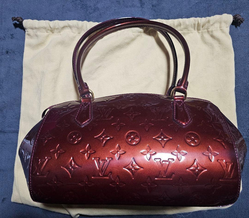 Louis Vuitton Sherwood Pm TR4160 Shoulder Bag Monogram Vernis Rouge Fauviste