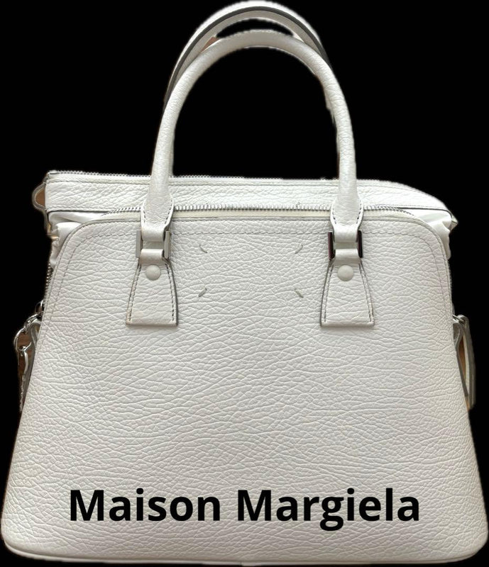 Maison Margiela 5AC 2 Way Handbag Shoulder Bag Light Gray