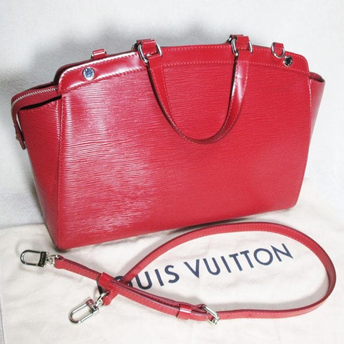 Louis Vuitton Epi Brea Mm M4030E 2WAY Shoulder Bag Carmine Red