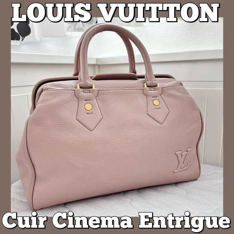 Louis Vuitton Cuir Cinema Intrigue FO4100 Handbag Leather Pink