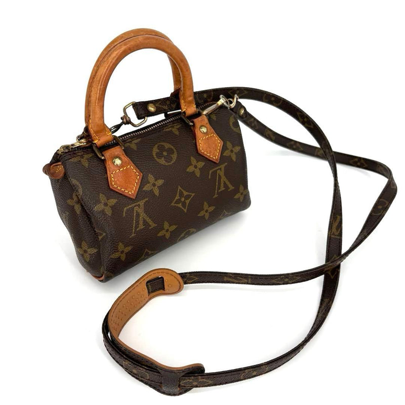 Louis Vuitton Mini Speedy M41534 2-way Crossbody Bag Monogram Canvas