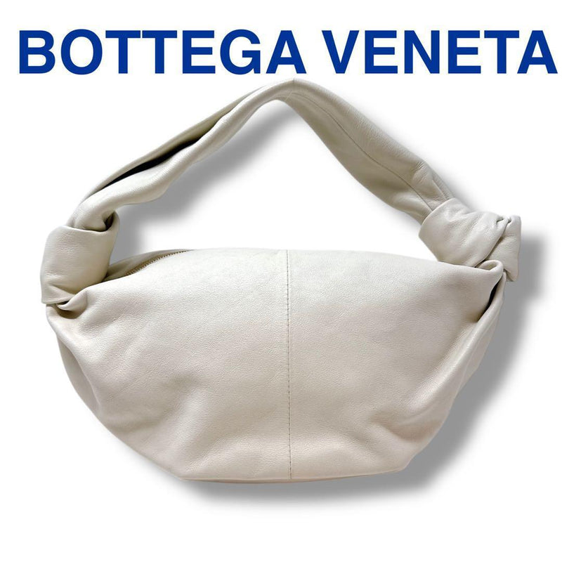 Bottega Veneta Double Knot P02325164K Handbag Leather Ivory White Gold Hardware