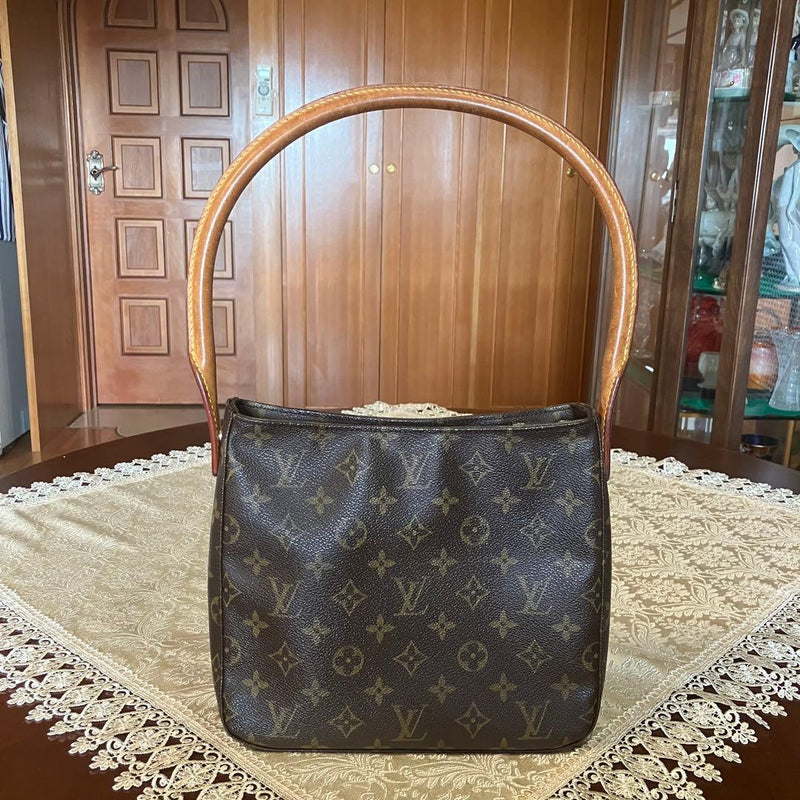 Louis Vuitton Monogram Looping Mm Shoulder Bag Leather Handbag