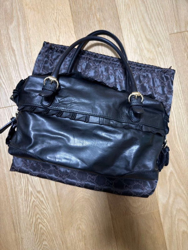 Gucci Sabrina Tom Ford Shoulder Bag Black Leather