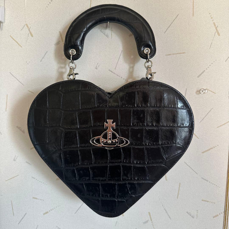 Vivienne Westwood Heart Shoulder Bag Handbag Red