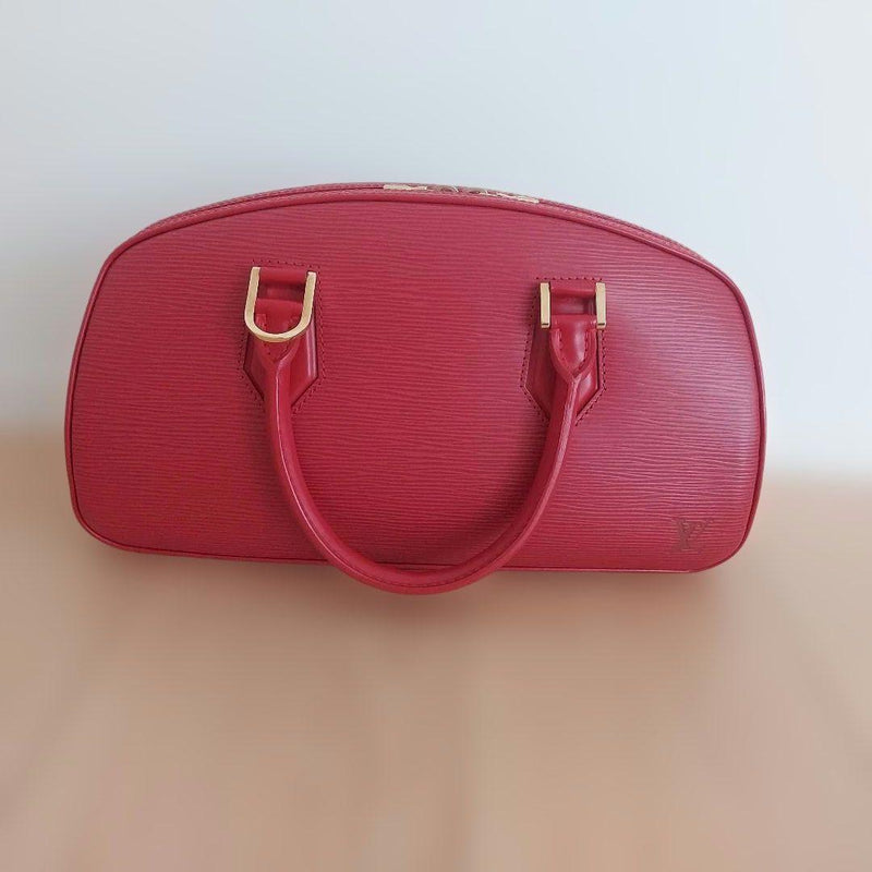 Louis Vuitton Epi Jasmine Handbag Red Leather Gold Hardware