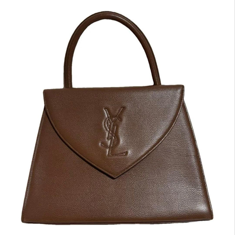 Saint Laurent Handbag Shoulder Bag Leather Brown