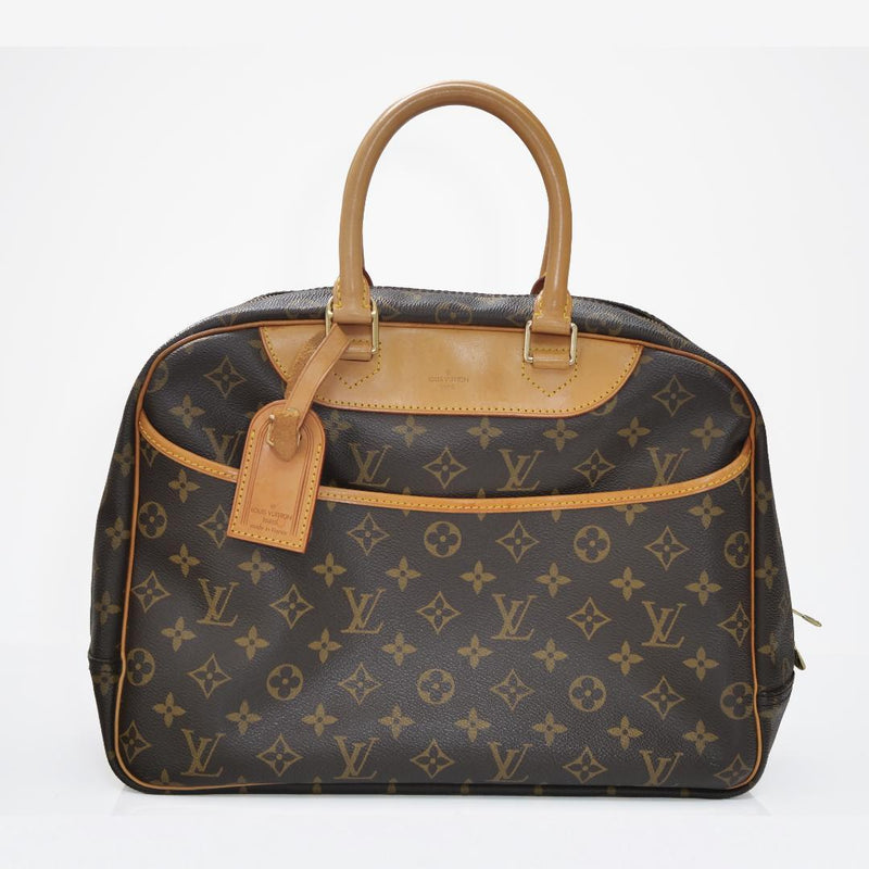 Louis Vuitton Deauville M47270 Handbag Monogram Pvc Leather