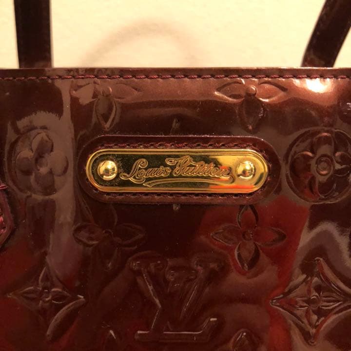 Louis Vuitton Vernis Wilshire Mm Tote Bag Rouge Fauviste Enamel