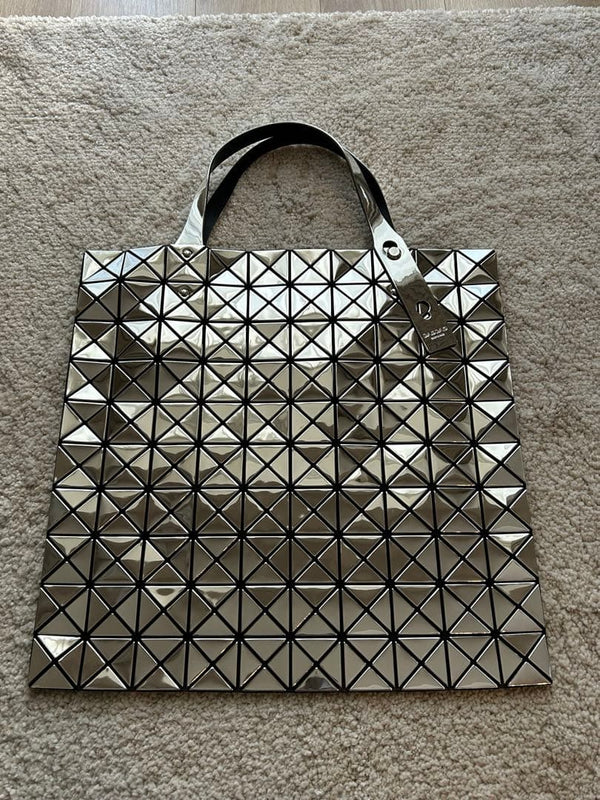 Bao Bao Issey Miyake Platinum Tote Bag Silver Handbag