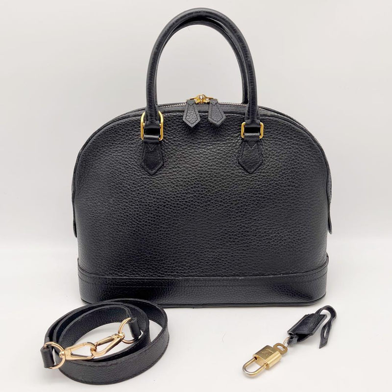 Louis Vuitton Parnasséa Alma Mm M48883 Handbag Black Leather