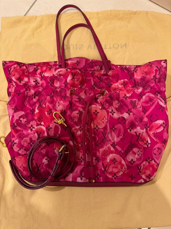 Louis Vuitton Ikat Flower Noe Full Mm M94313 Shoulder Tote Bag Nylon Leather