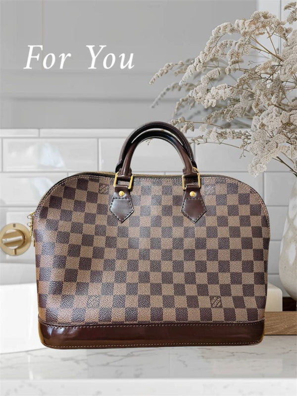 Louis Vuitton Alma N51131 Handbag Damier Ebene Coated Canvas Brown