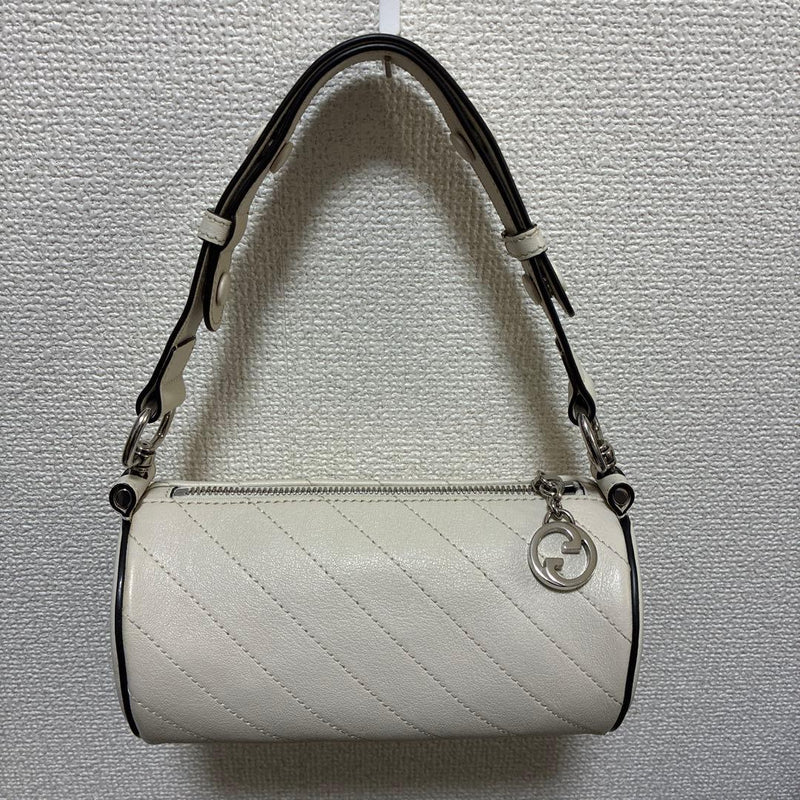 Gucci Blondie Interlocking Shoulder Bag Leather White