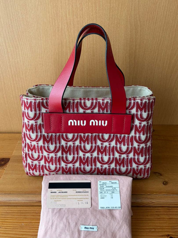 Miu Miu Handbag Shoulder Bag Crossbody Canvas