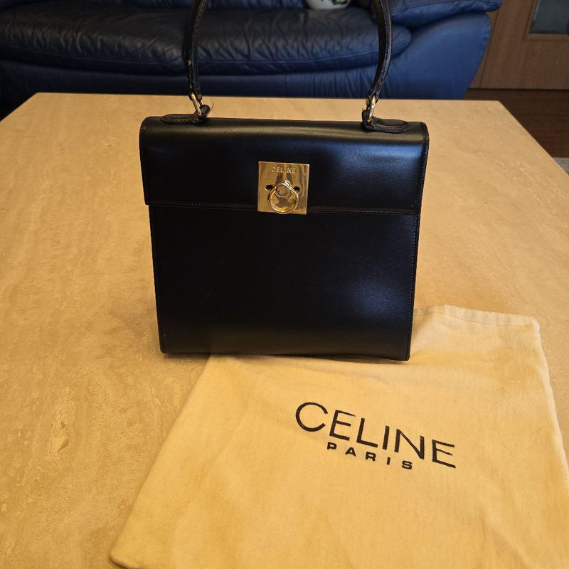 Celine Macadam Shoulder Bag Vintage Leather