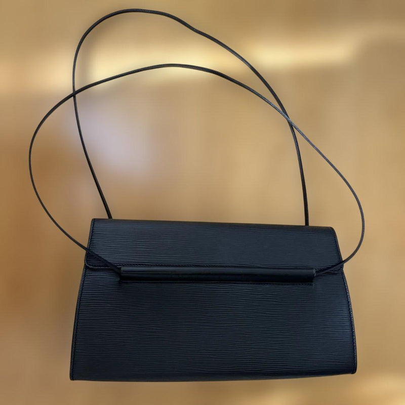 Louis Vuitton Epi Black Handbag Leather Tote Bag