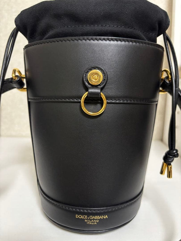 Dolcegabbana Bucket Bag Shoulder Bag Leather Black