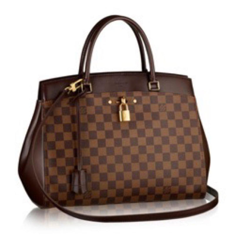Louis Vuitton Rivoli Mm N41150 2WAY Shoulder Bag Damier Ebene Canvas Ebene