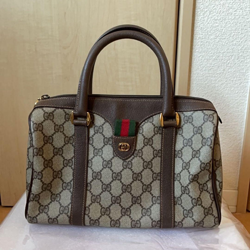 Old Gucci Handbag Shoulder Bag Leather