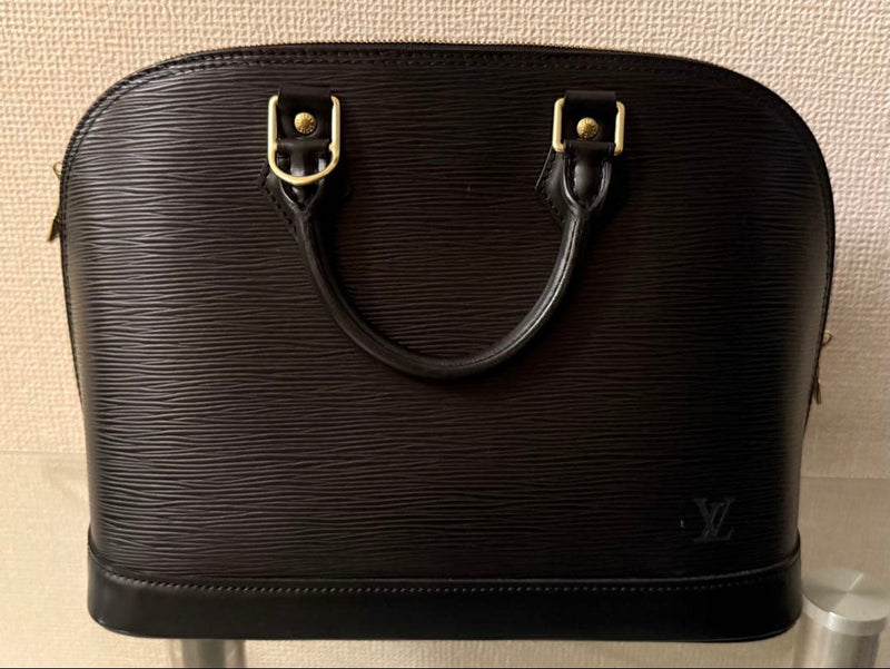 Louis Vuitton Epi Leather Handbag Black