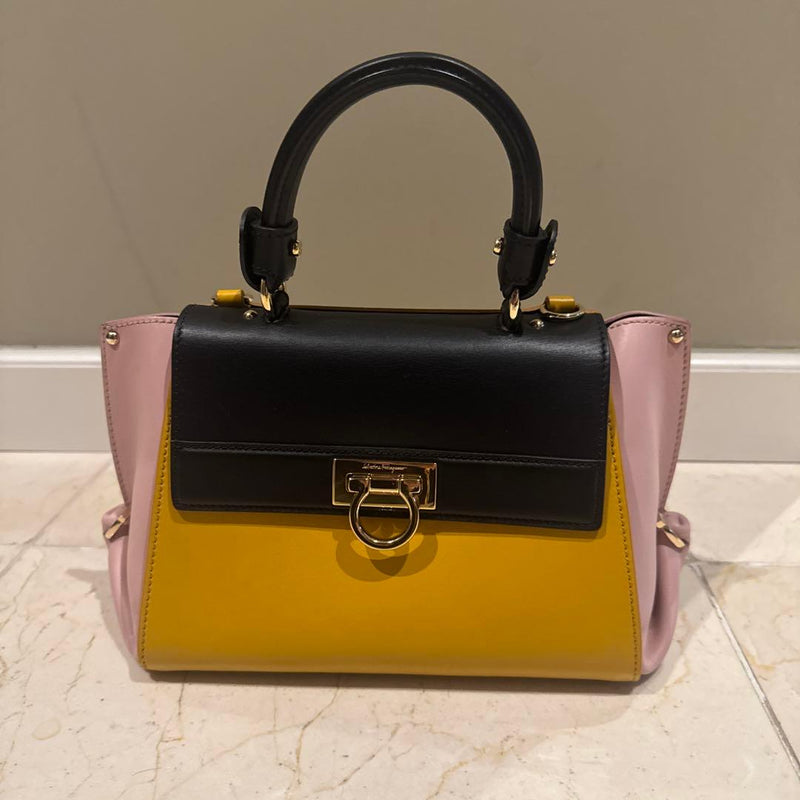 Salvatore Ferragamo Sofia Handbag Shoulder Bag Leather