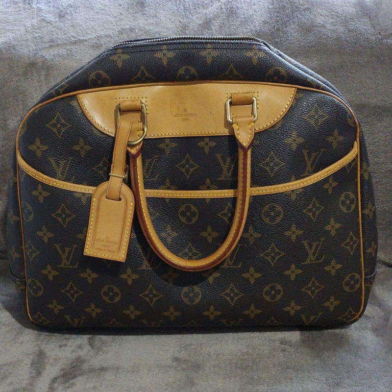Deauville Monogram Handbag Tote Bag Brown