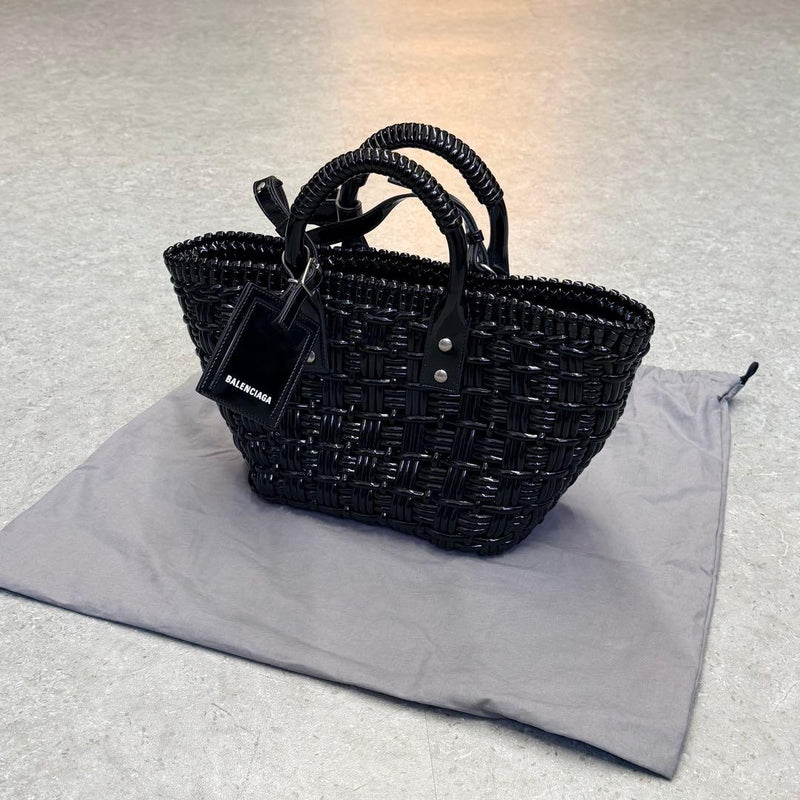 Balenciaga Bistro Basket Bag Xs Pvc Shoulder Tote Handbag