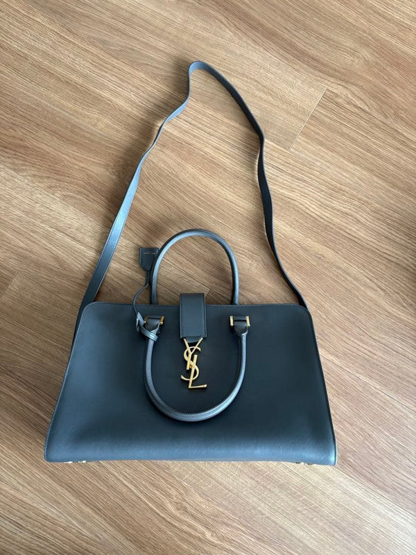 Saint Laurent Shoulder Bag Black Leather