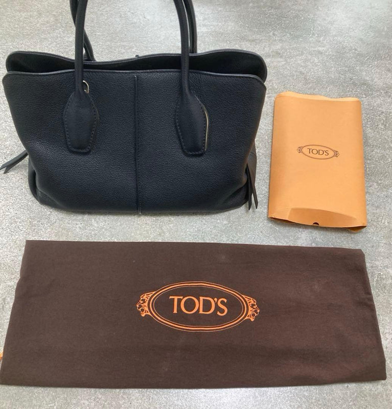 Tods D-bow 2-Way Handbag Shoulder Bag Leather