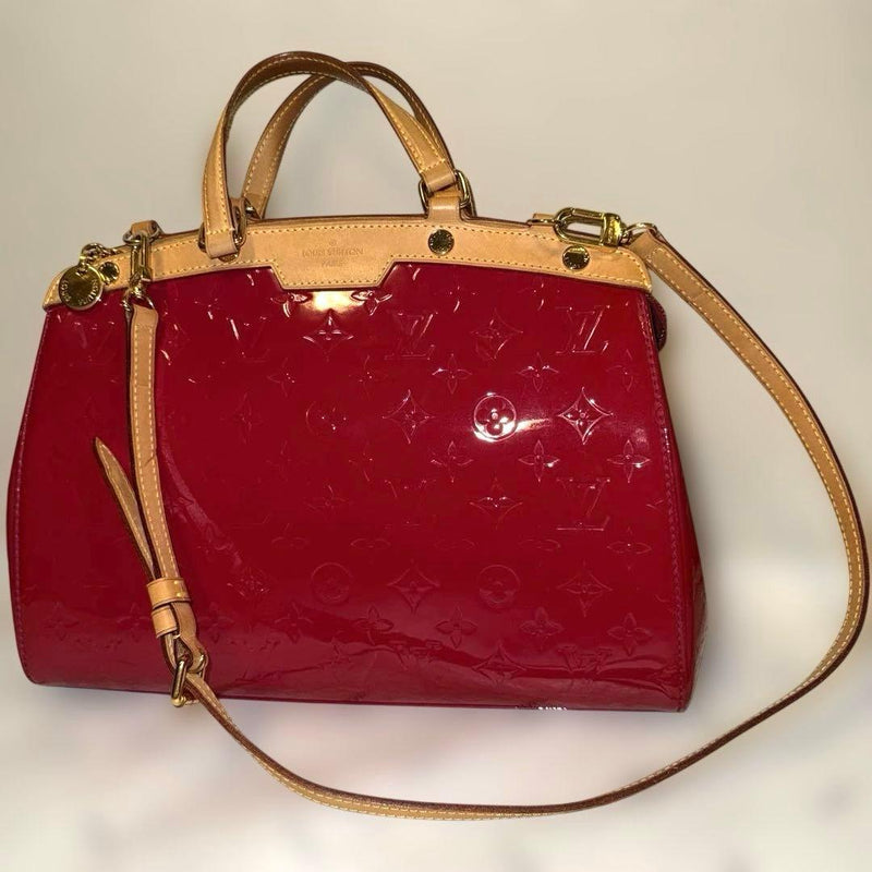 Louis Vuitton Vernis Blair Mm DR0143 Handbag Red