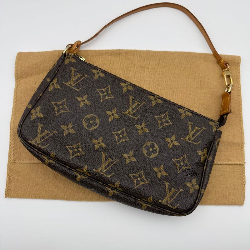 M51980 Pochette Accessoires Monogram Bag Canvas Brown