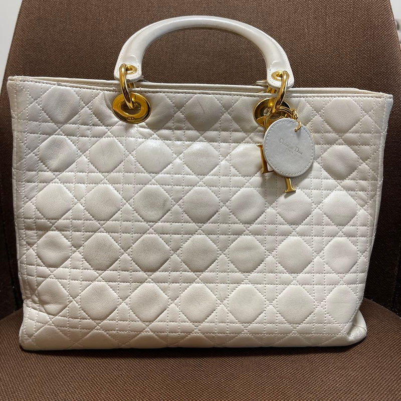 Christian Dior Handbag Leather Tote Shoulder Bag