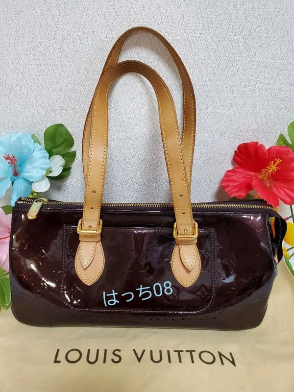 Louis Vuitton Vernis Rosewood PL5xxx Shoulder Bag Monogram Burgundy Gold
