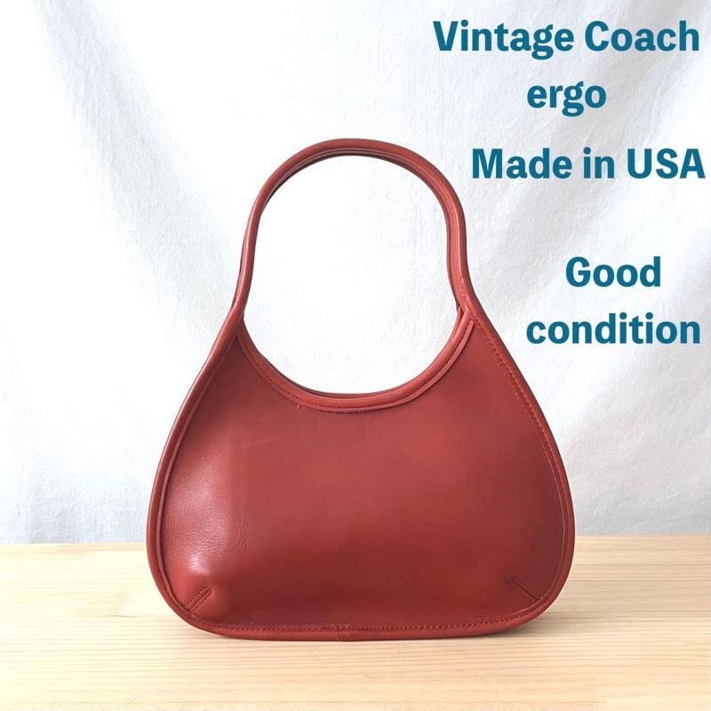 Coach Ergo Mini Crossbody Shoulder Bag Leather Red