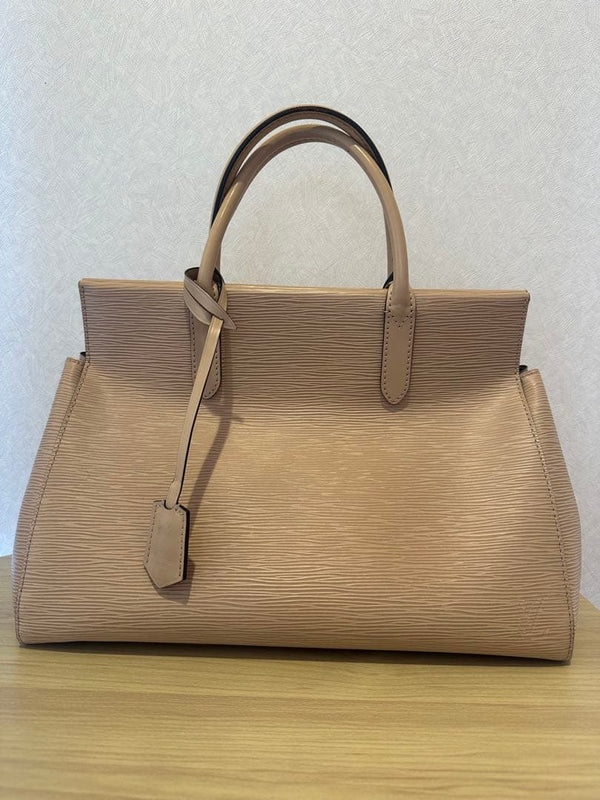 Louis Vuitton Marly Epi Shoulder Bag Leather Beige