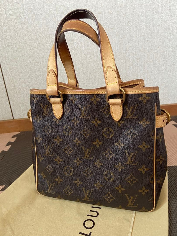 Louis Vuitton Monogram Batignolles Handbag Shoulder Bag Canvas