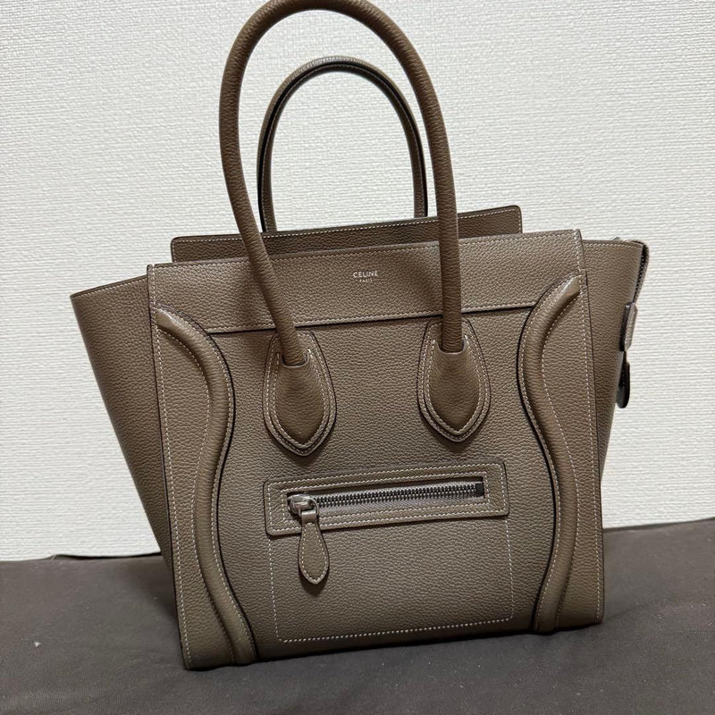 Celine Luggage Micro Suli Handbag Tote Bag Leather