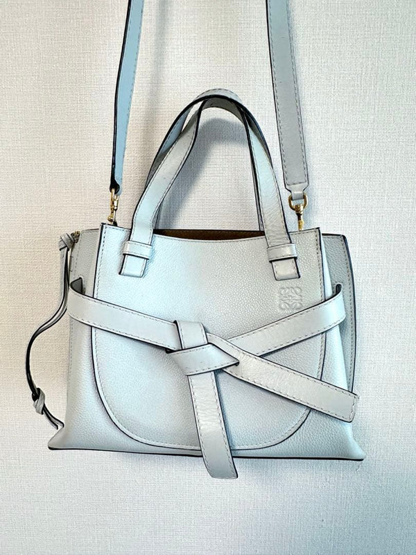 Loewe Gate Top Handle Mini Bag Crossbody Shoulder Handbag Kaolin